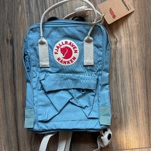 Fjallraven Kanken Mini Backpack, Sky Blue - NEW WITH TAGS!